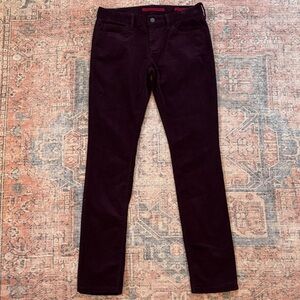 Banana Republic Dark Purple Corduroy Skinny Pants Size 27